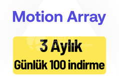 Motion Array Premium 3 Aylık Günlük 50 İndirme