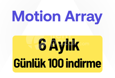 Motion Array Premium 6 Aylık Günlük 50 İndirme