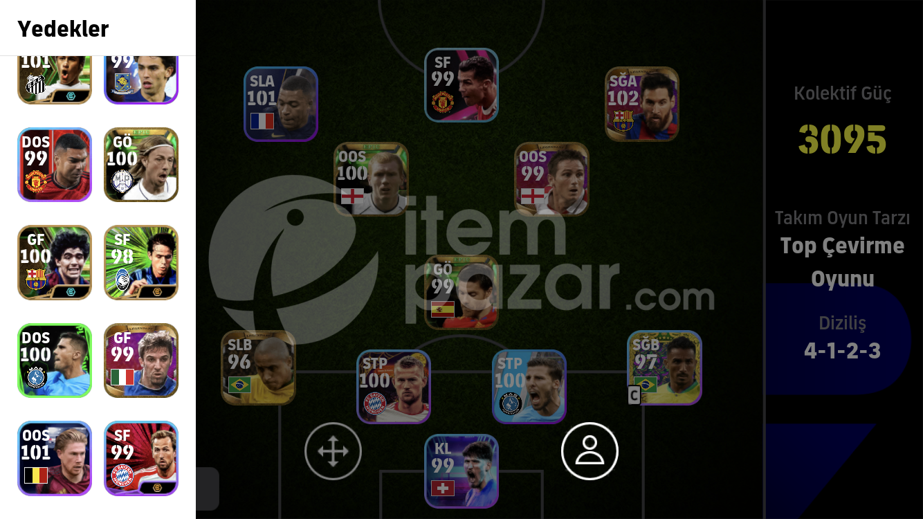 Mükemmel icon dolu hesap 
