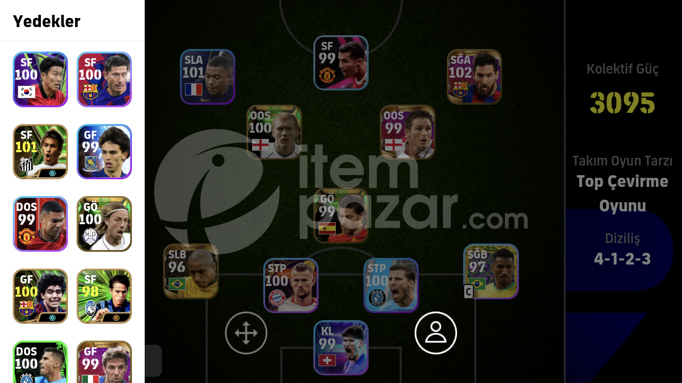 Mükemmel icon dolu hesap 
