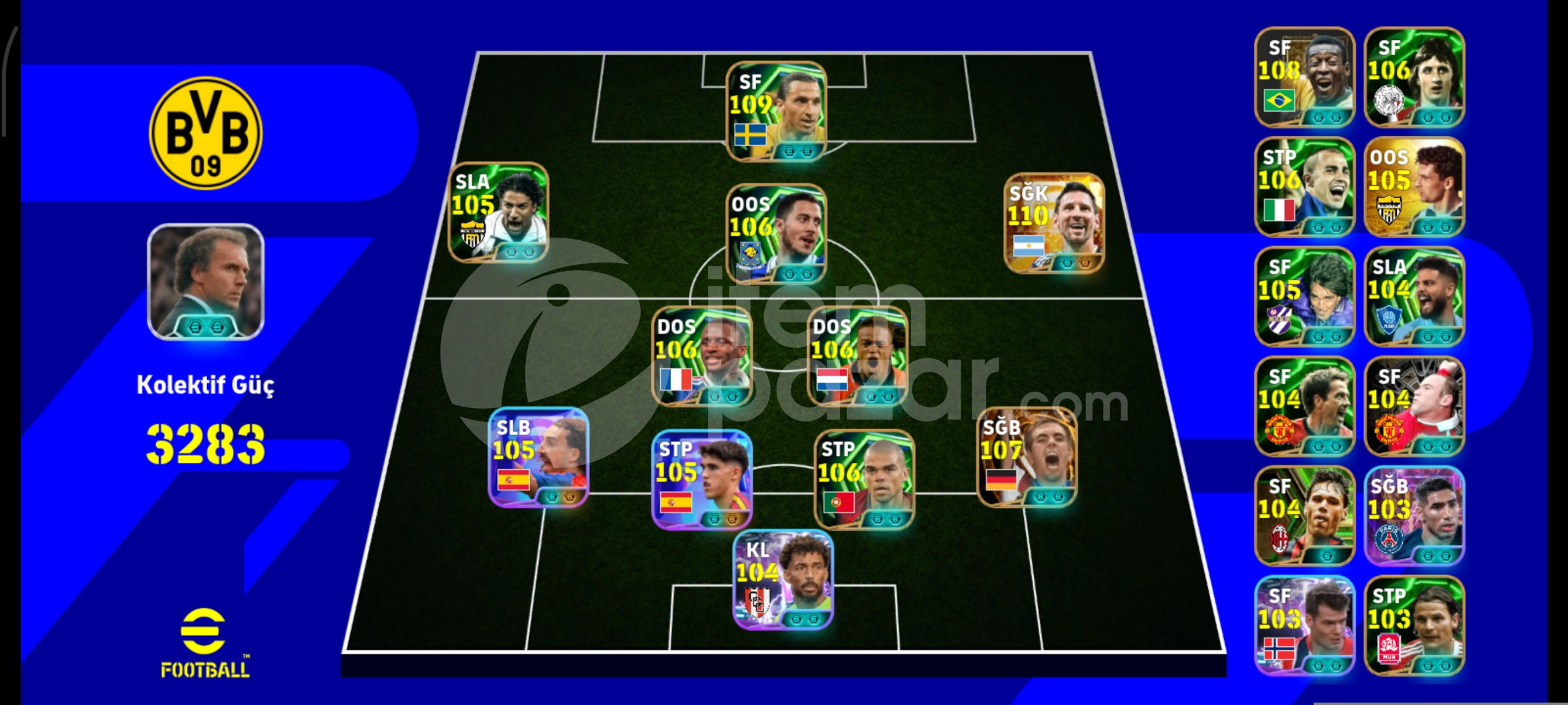 MÜKKEMEL HESAP/110 Messi /bombacı del piero 105