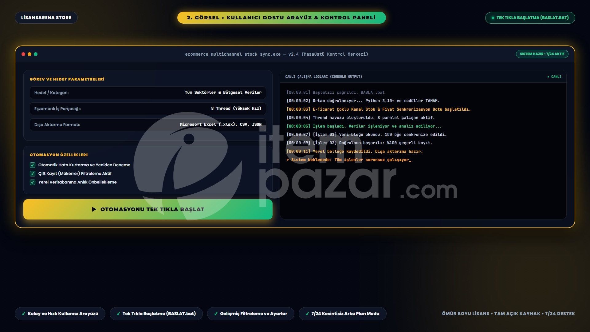 Multi-Sync E-Ticaret Coklu Pazaryeri Stok Botu