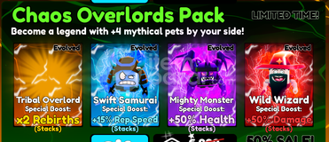 Muscle Legends Chaos Overlords Pack