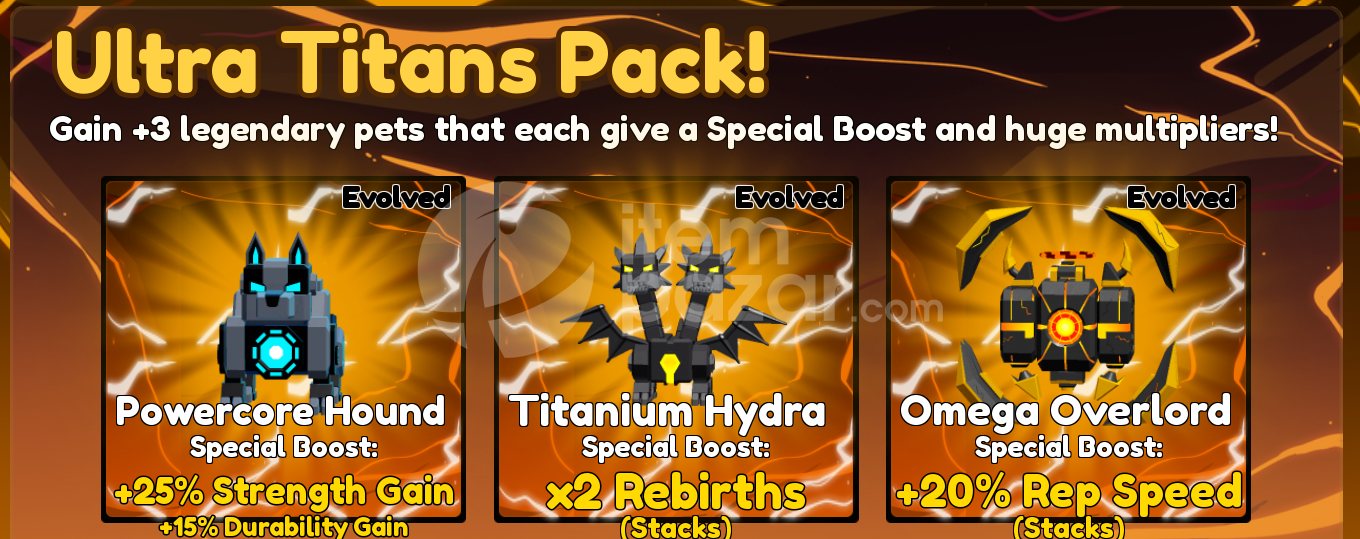 Muscle Legends Ultra Titans Pack