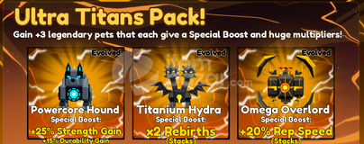 Muscle Legends Ultra Titans Pack
