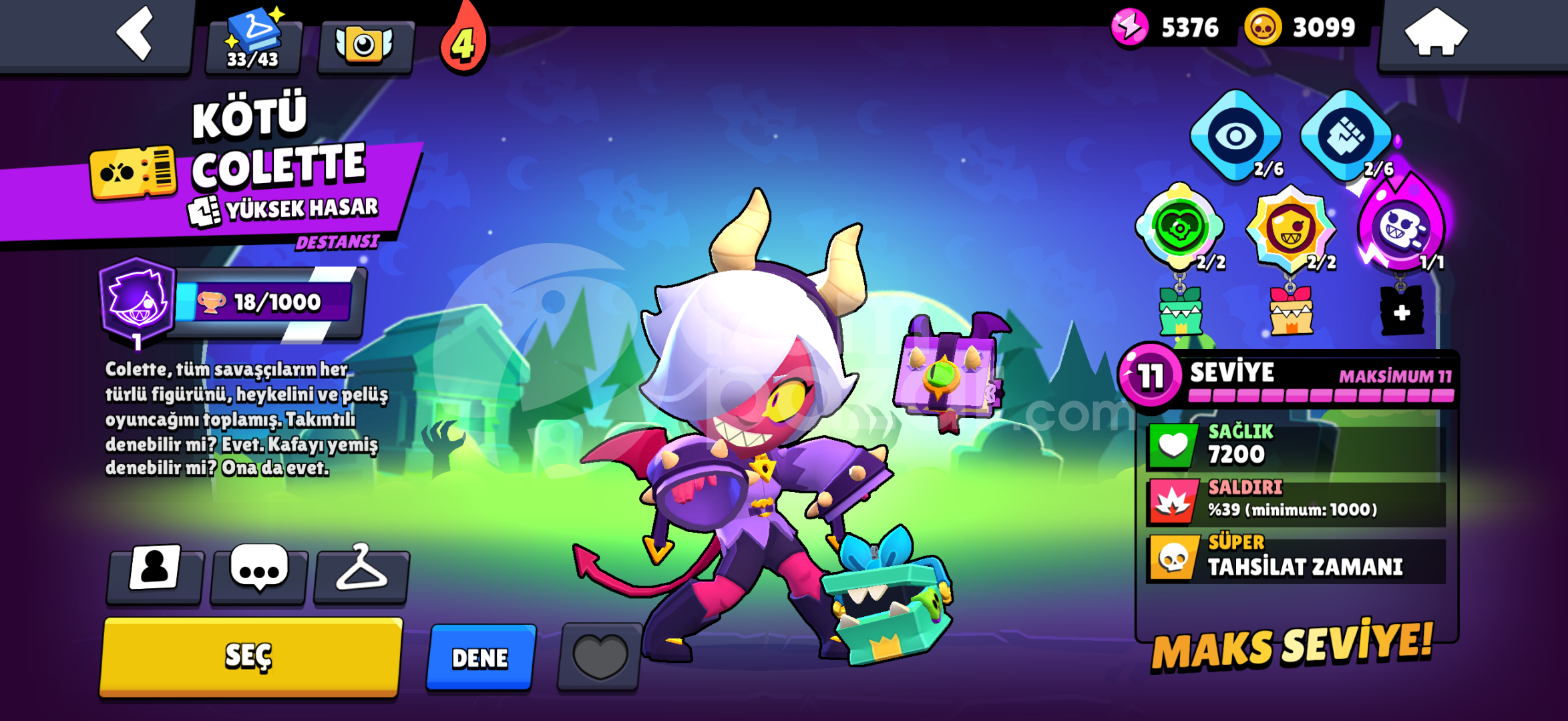 Nadir dolusu brawl stars hesap !!!