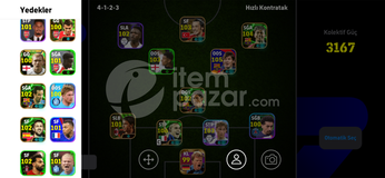 Efootbal hesabı acil satılık