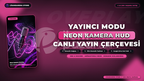 Neon Kamera Overlay Pro | Canlı Yayın Çerçeve