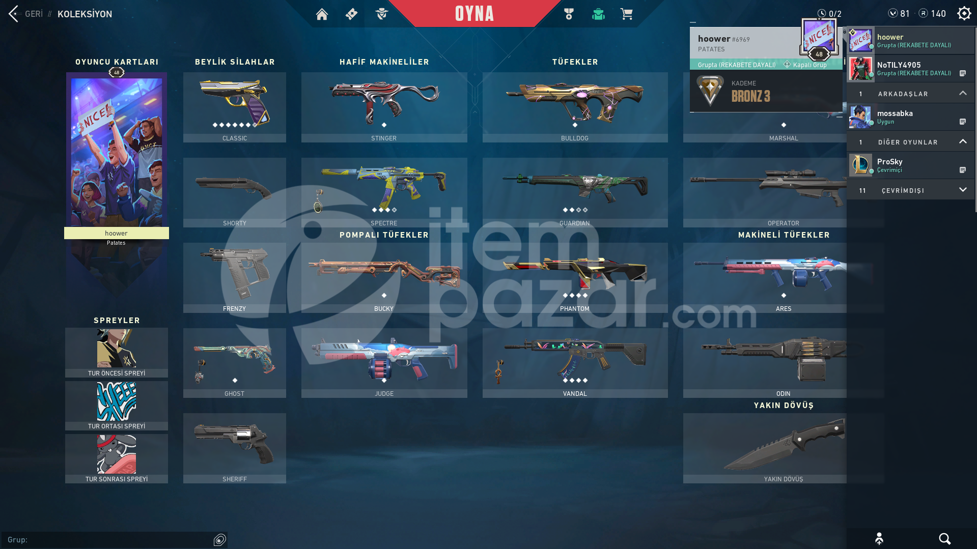 NEPTÜN VANDALLI CHAMPİONS PHANTOMLU HESAP!!
