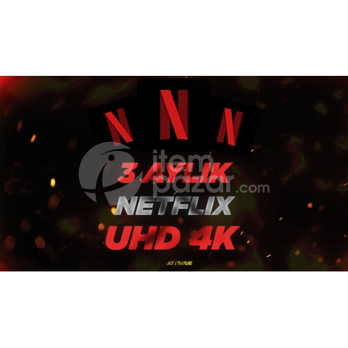 Netflix 3 Aylık Hesap [4K ULTRA HD] + Destek