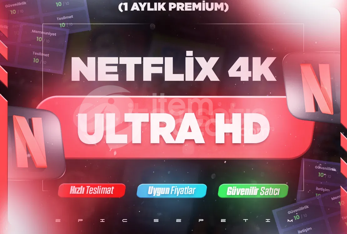 ⭐Netflix 4k 1 aylık ULTRA HD✅