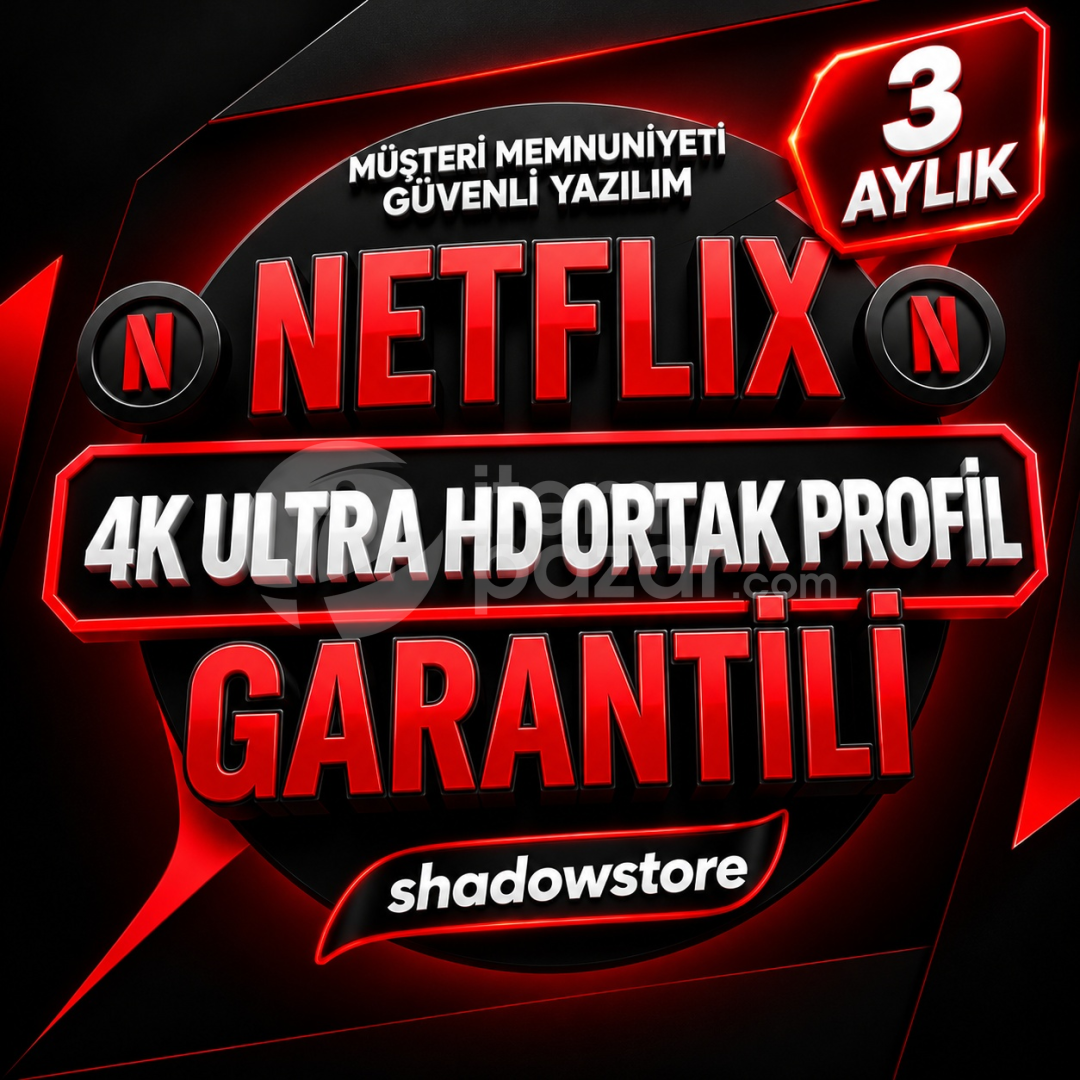 Netflix 4K Ultra HD Profil | Garanti+3 Ay