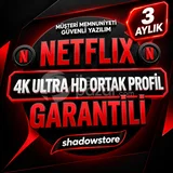 Netflix 4K Ultra HD Profil | Garanti+3 Ay