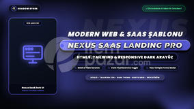 Nexus Modern SaaS Landing Page - HTML5, Tailwi