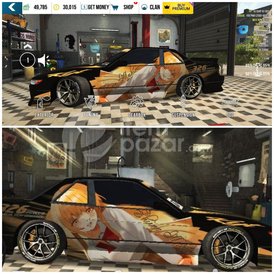 Nissan silvia nadir anime çizim