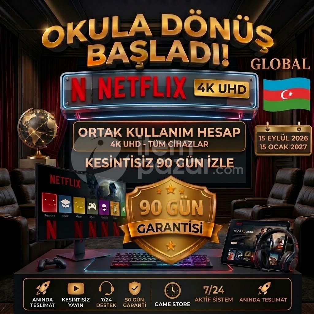 ⭐OKULLAR BAŞLADI!⭐4K UHDKESİNTİSİZ 90 GÜN İZLE✅