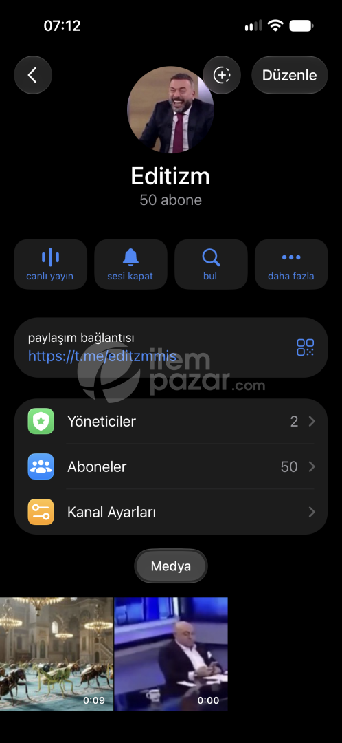 Ölü Edit Kanalı Satılık