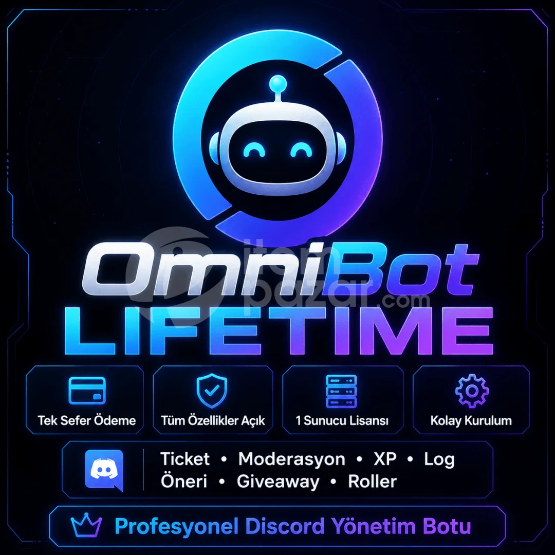 OmniBot LIFETIME | Full Discord Yönetim Botu