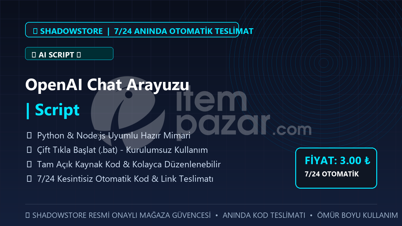 OpenAI Chat Arayuzu | Script | #091