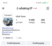 Orjinal Türk düşüş yok. 9.480 Takipçi 