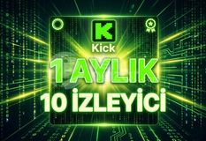 [OTO] 1 Aylık Kick 10 İzleyici (30 Gün)