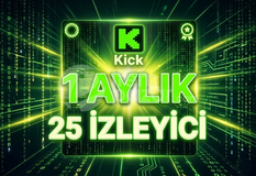 [OTO] 1 Aylık Kick 25 İzleyici (30 Gün)