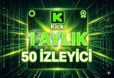 [OTO] 1 Aylık Kick 50 İzleyici (30 Gün)