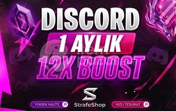 [OTO+BOTSUZ] DİSCORD 1 AYLIK 12X BOOST⭐️