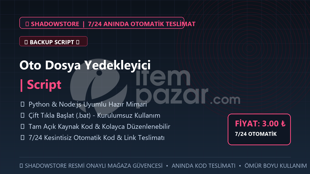 Oto Dosya Yedekleyici | Script | #080
