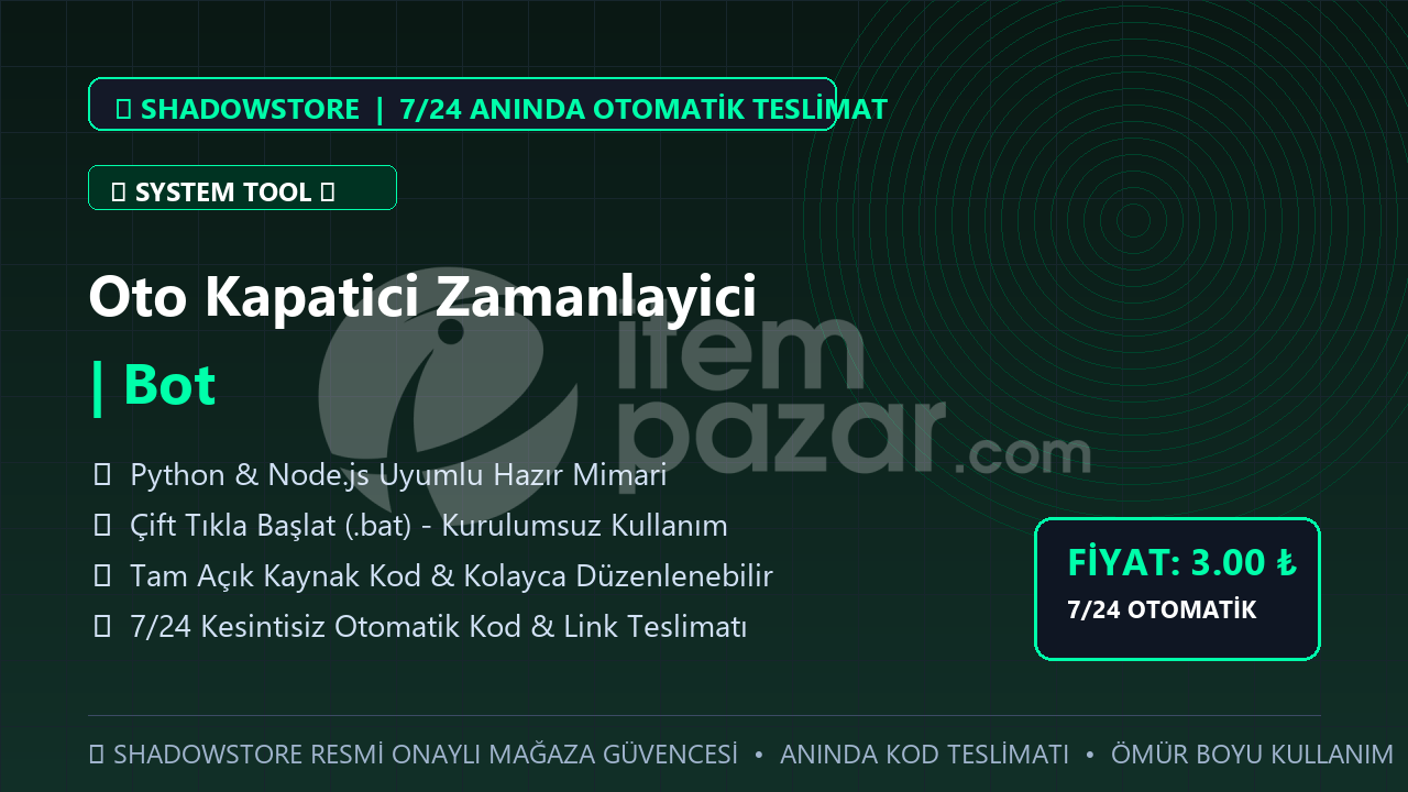 Oto Kapatici Zamanlayici | Bot | #088