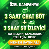 [OTO] Kick 3 Saat 50 İzleyici ve 3 Saat Chatbot
