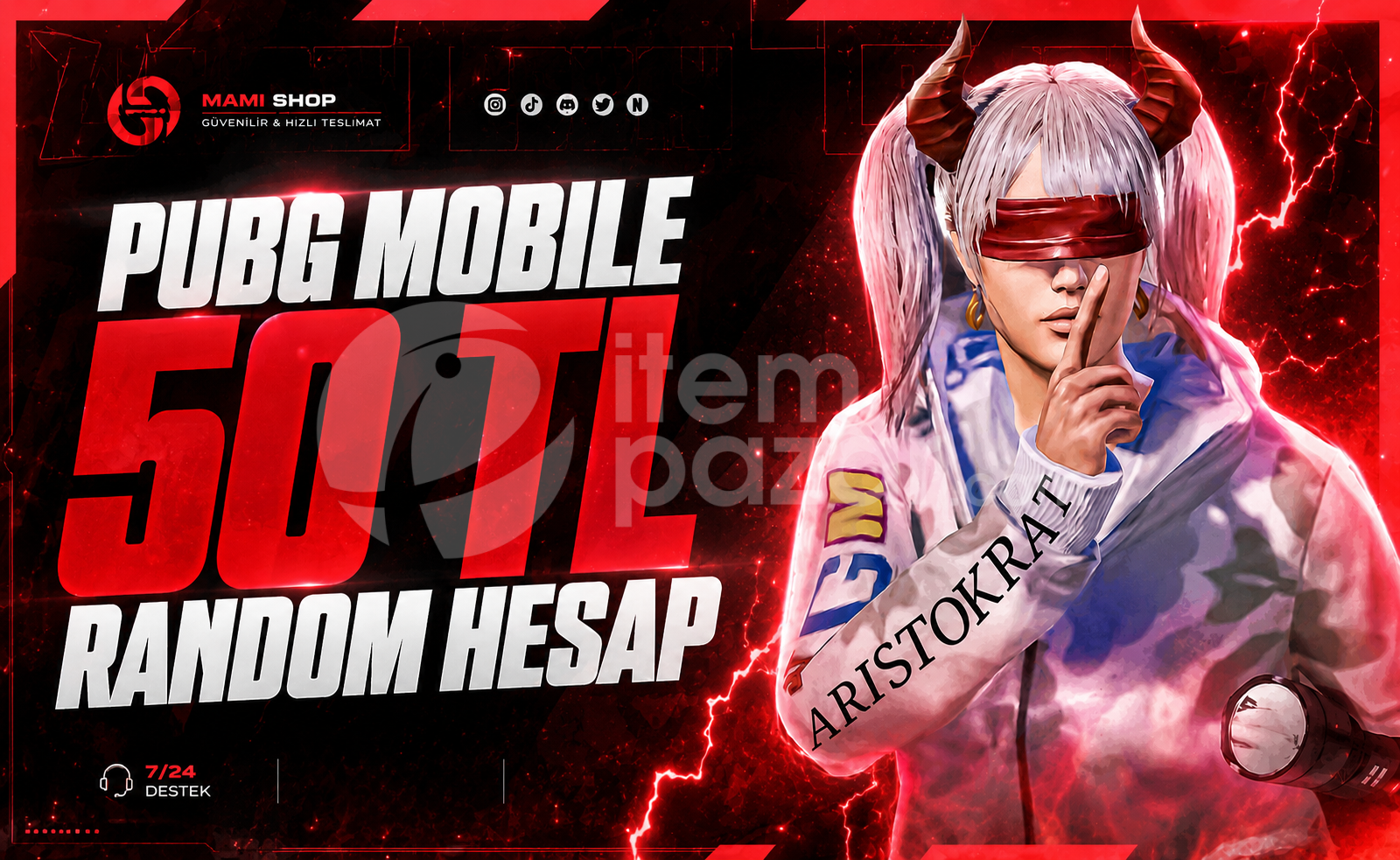 ⚡️[OTO TESLİM] 50 TL RANDOM - Pubg⚡️