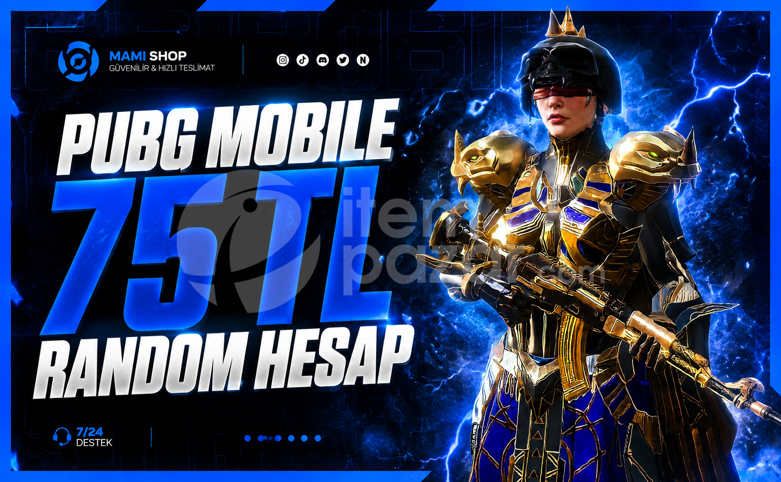 ⚡️[OTO TESLİM] 75 TL RANDOM - Pubg⚡️