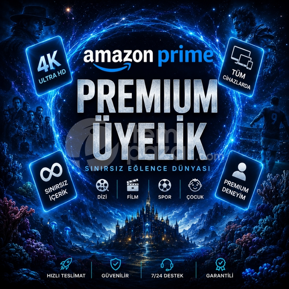 (OTO TESLİM) AMAZON PRİME VİDEO 4K UHD 1 AYLIK 