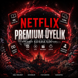 (OTO TESLİM) NETFLİX PREMİUM 4K UHD 1 AYLIK