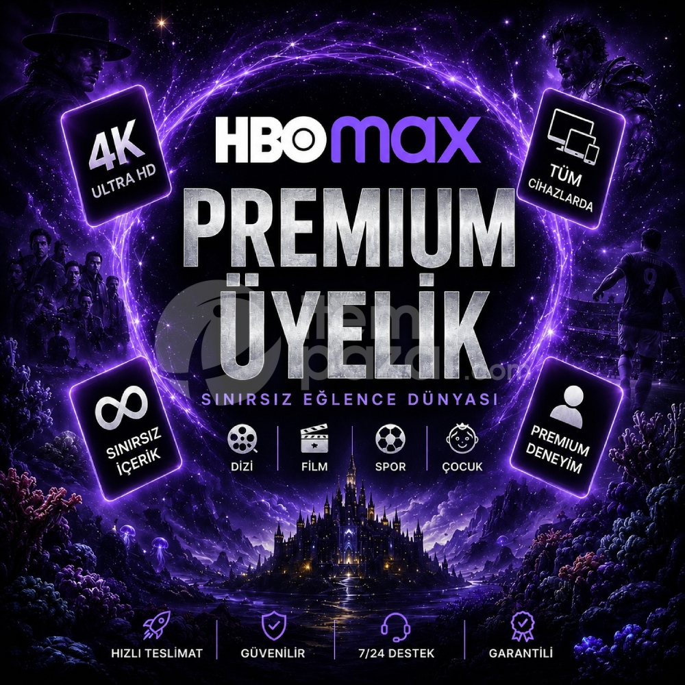 (OTO TESLİM) TR HBO MAX VİDEO 4K UHD 1 AYLIK