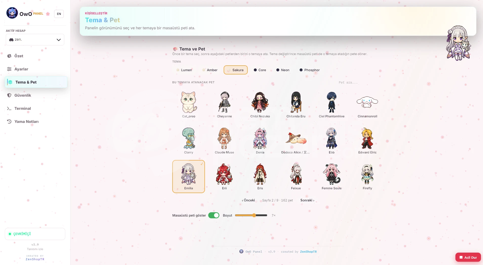 OwO Panel V3 | Modern Discord Hunt Paneli