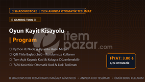 Oyun Kayit Kisayolu | Program | #074