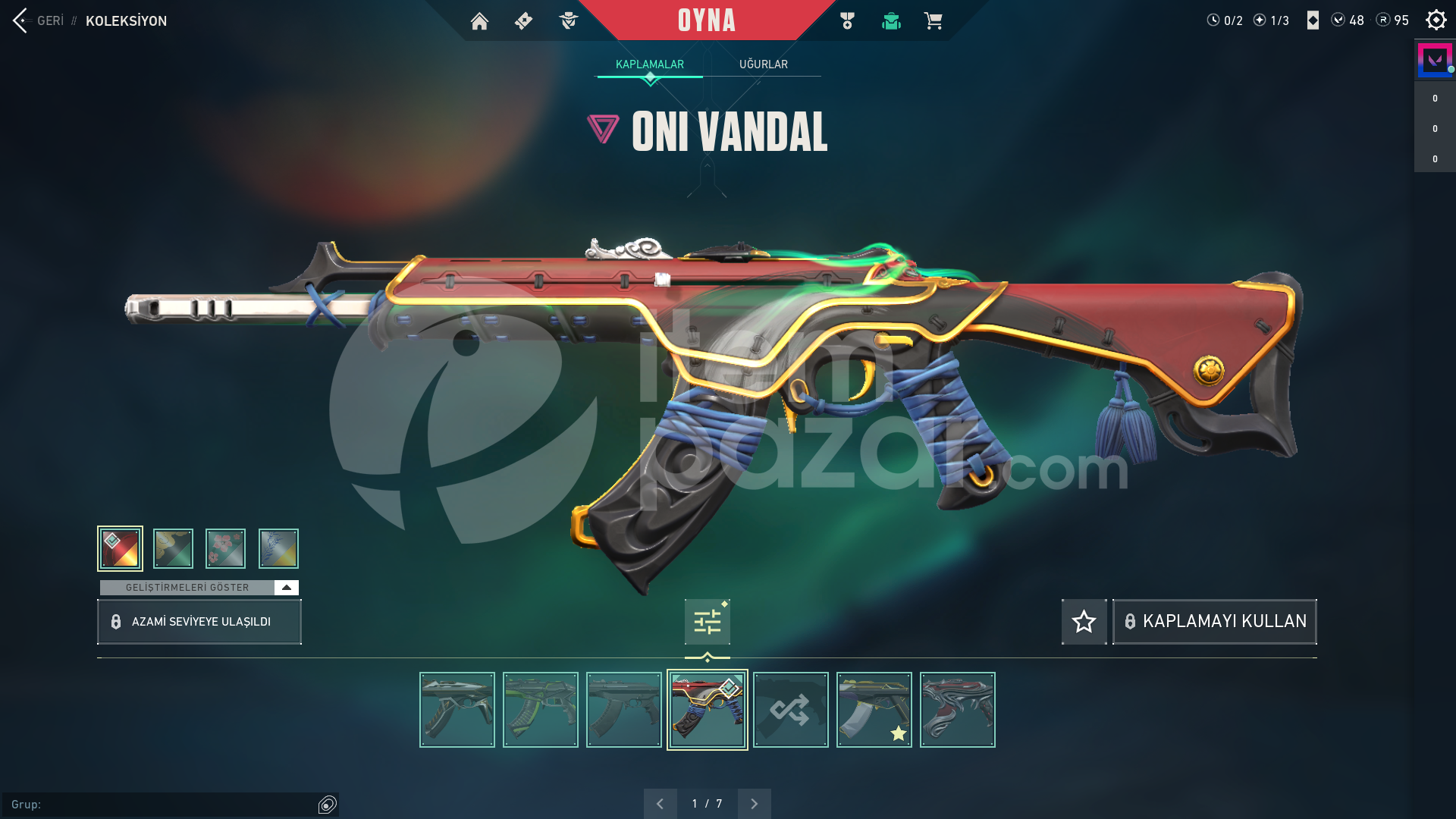 | PASİF | 7 SKİN VNDL 4 SKİN BIC FULL HESAP