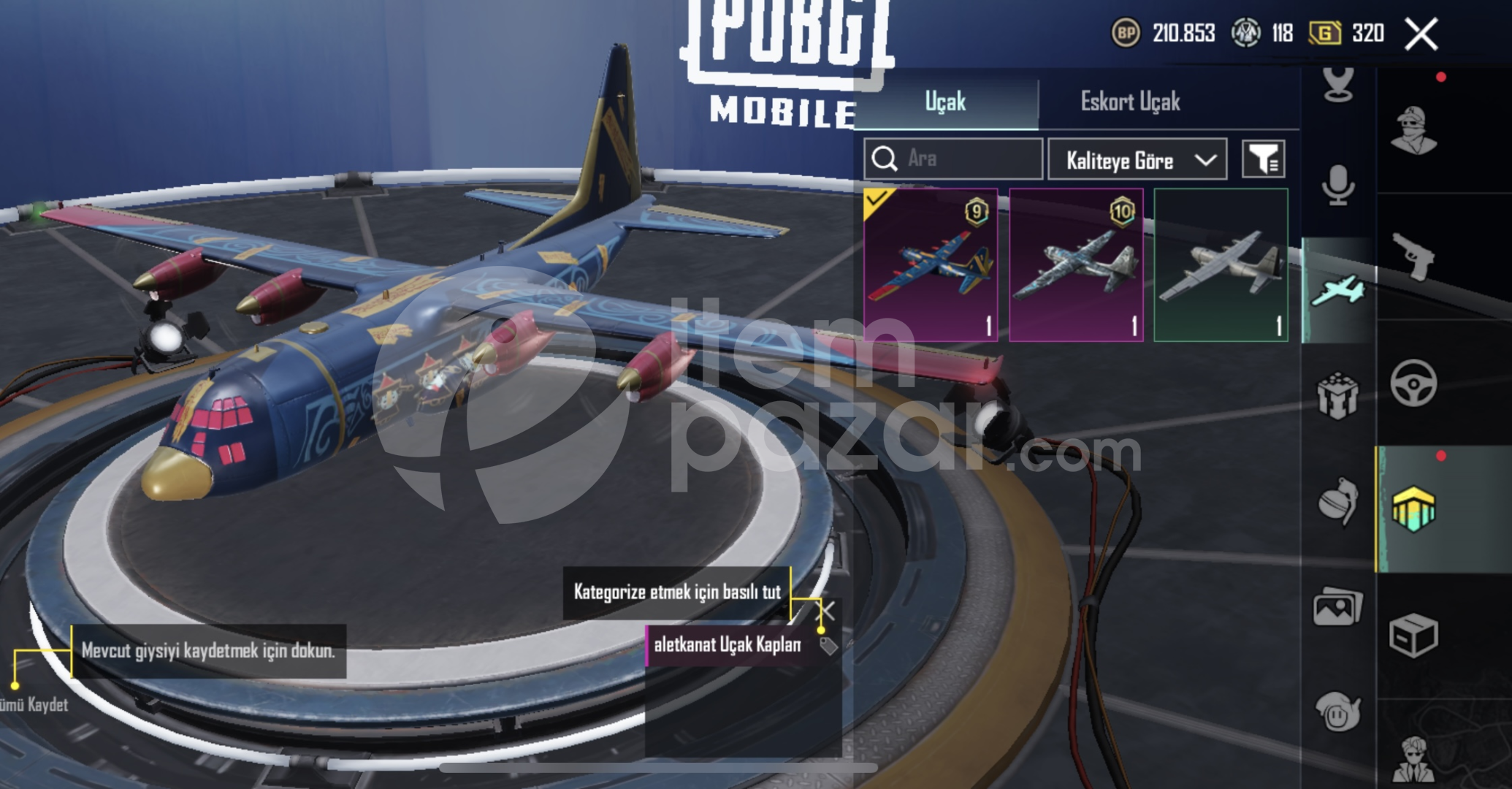PUBG MOBİLE 3.SEZON ROYAL PASS ALINMIS HESAP