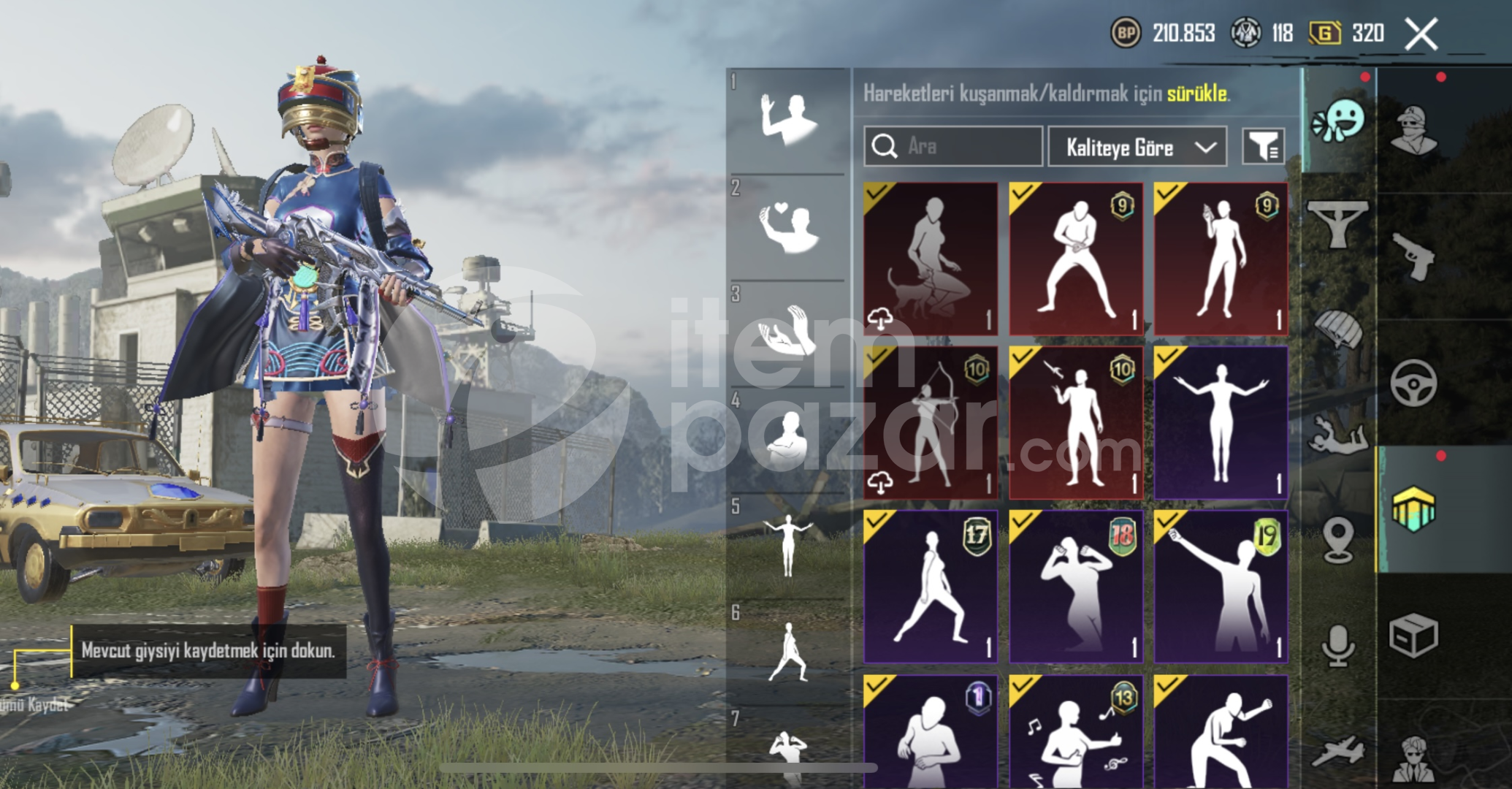 PUBG MOBİLE 3.SEZON ROYAL PASS ALINMIS HESAP