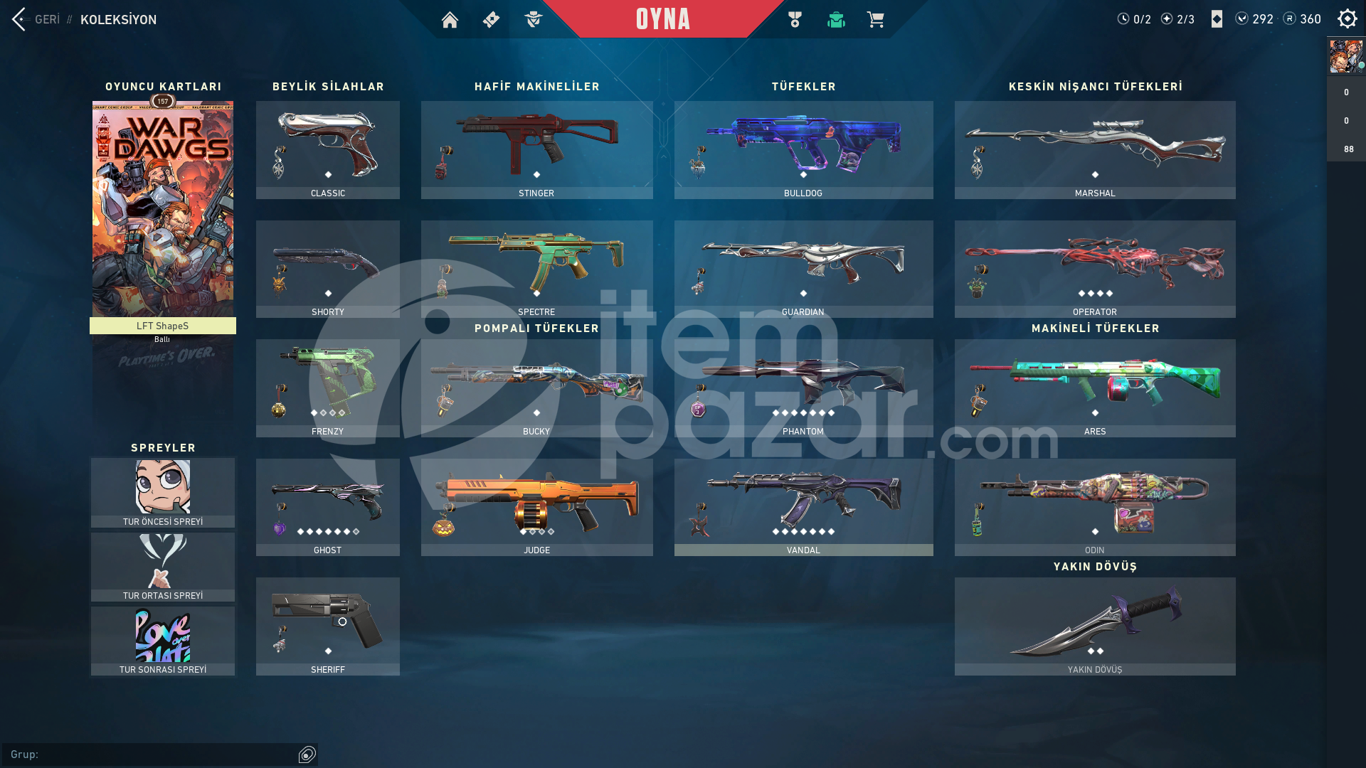 |PASIF| 8 TANE VNDL SKİN YGMC VNDL