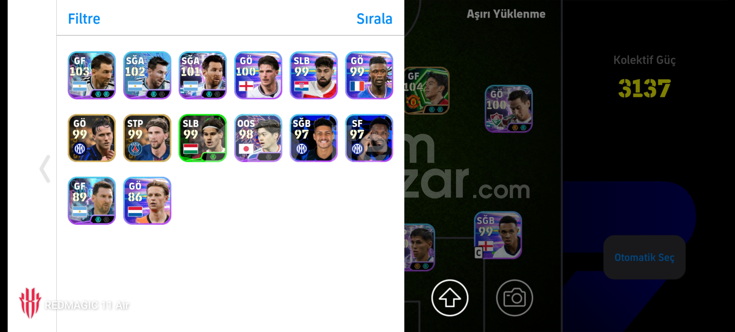 Pes hesap 2 bombacı 