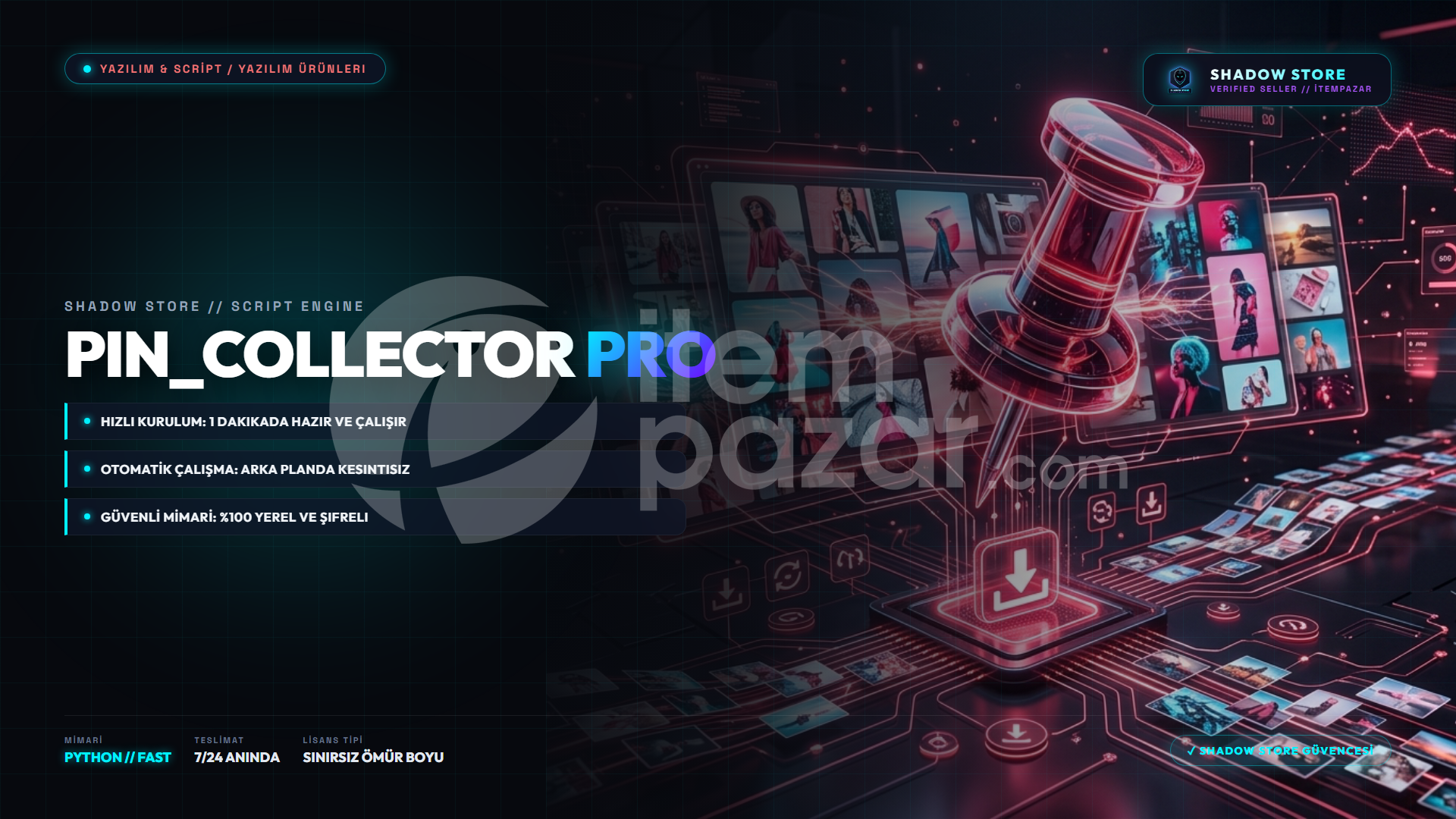 PinCollector Pro | Pinterest HD Görsel İndirici