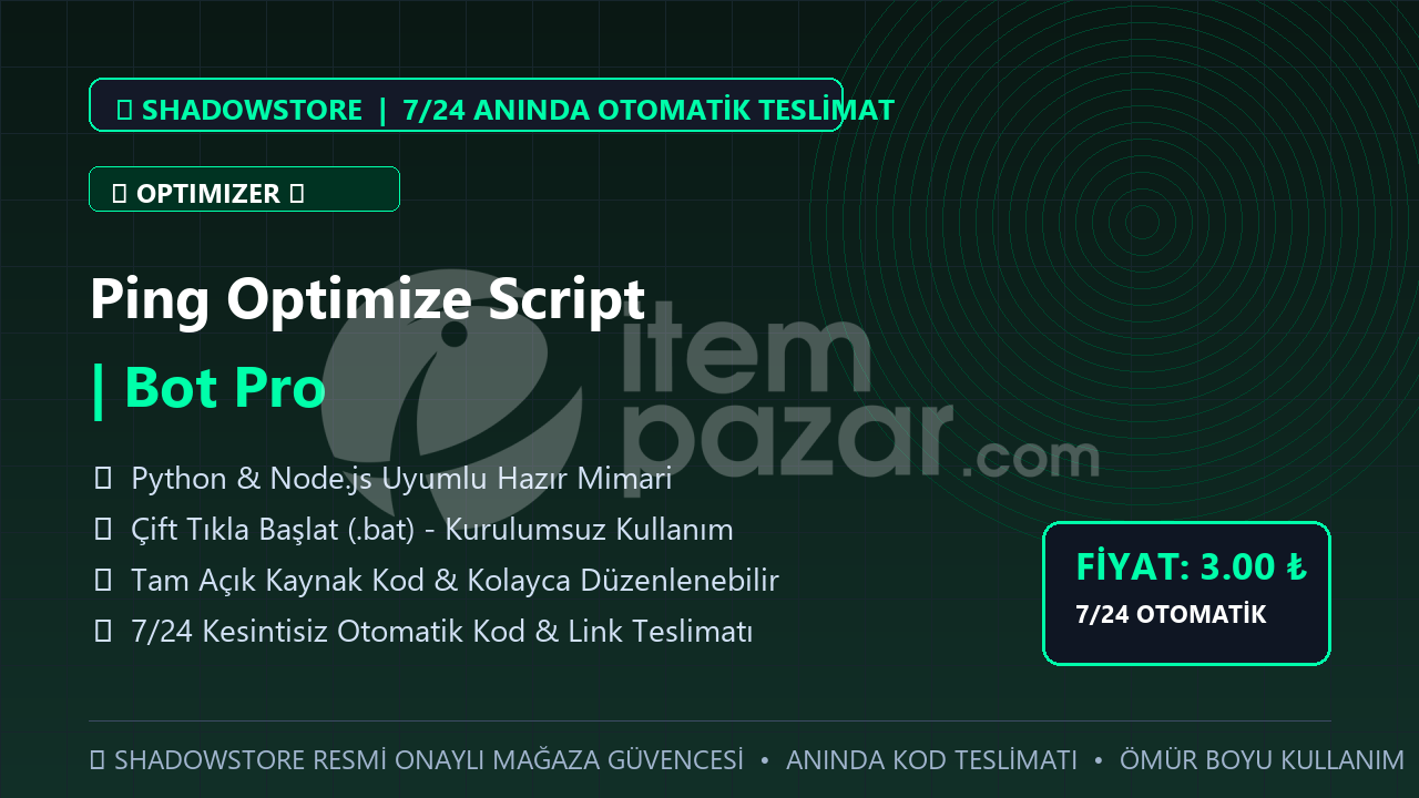 Ping Optimize Script | Bot Pro | #068