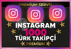 ⚡ [ PREMİUM ] INSTAGRAM 1000 TÜRK TAKİPÇİ ⚡