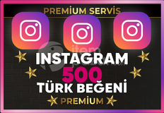 ⚡ [ PREMİUM ] INSTAGRAM 500 TÜRK BEĞENİ ⚡