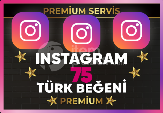 ⚡ [ PREMİUM ] INSTAGRAM 75 TÜRK BEĞENİ ⚡