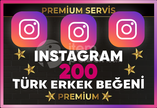 ⚡[ PREMİUM ] İNSTAGRAM TÜRK ERKEK 200 BEĞENİ⚡