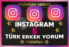 ⚡[ PREMİUM ] İNSTAGRAM TÜRK ERKEK 5 YORUM⚡